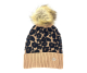 GORRO ESTAMPADO ANIMAL CON PONPON