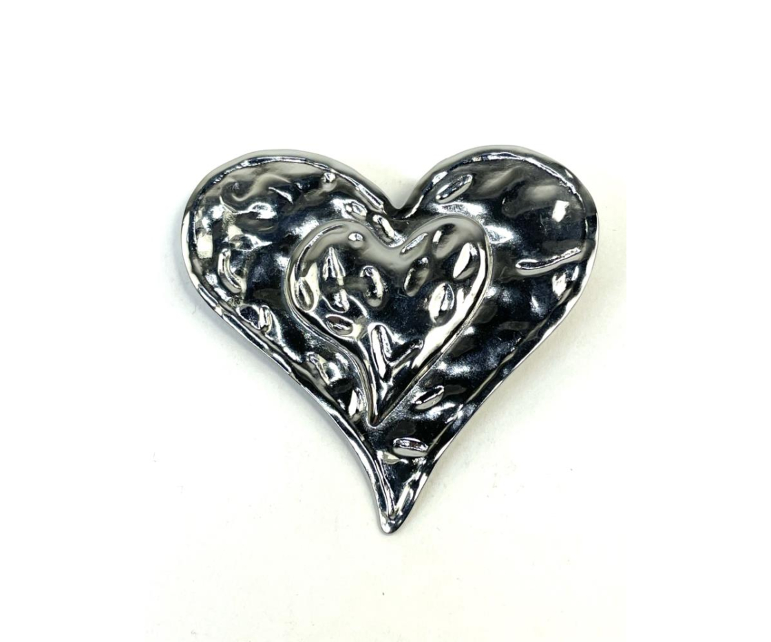 BROCHE ACERO CORAZON