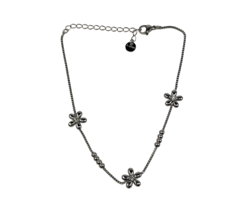 TOBILLERA ACERO FLOR