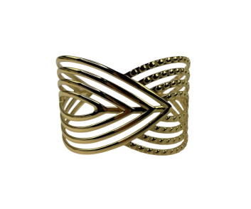 PULSERA ACERO ANCHA HOJA