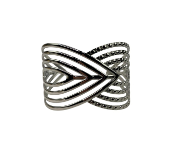 PULSERA ACERO ANCHA HOJA