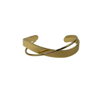 PULSERA ACERO RIGIDA CRUCE