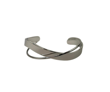 PULSERA ACERO RIGIDA CRUCE