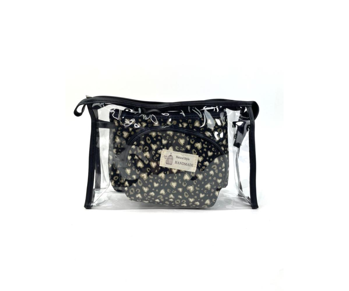 PACK TRES NECESERES ANIMAL PRINT