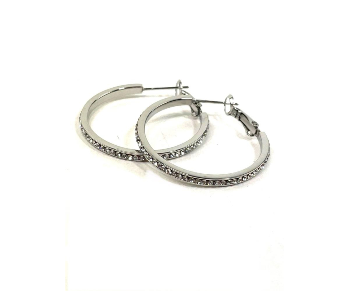 ARO ACERO STRASS 40 MM