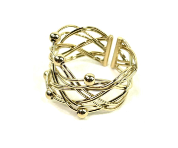 ANILLO ACERO ENTRELAZADO