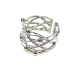 ANILLO ACERO ENTRELAZADO