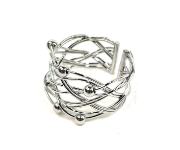 ANILLO ACERO ENTRELAZADO