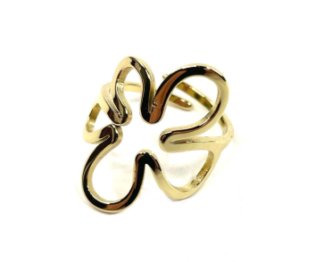 ANILLO ACERO FLOR