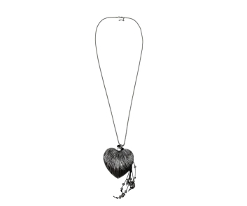 COLLAR LARGO CORAZON HUECO