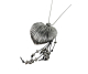 COLLAR LARGO CORAZON HUECO
