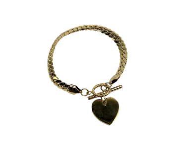 PULSERA ACERO  CADENA CORAZON