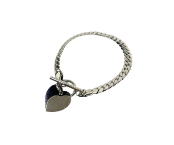 PULSERA ACERO  CADENA CORAZON