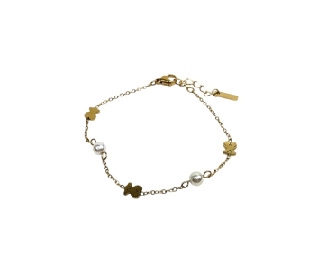 PULSERA ACERO OSO PERLA