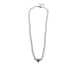 COLLAR ACERO CORTO PERLA CORAZON