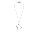 COLLAR ACERO CORTO OSO HUECO
