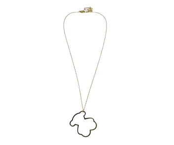 COLLAR ACERO CORTO OSO HUECO