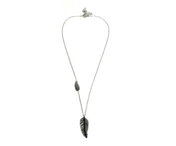 COLLAR ACERO CORTO PLUMA