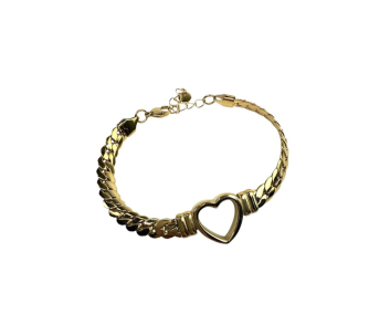 PULSERA ACERO CORAZON HUECO