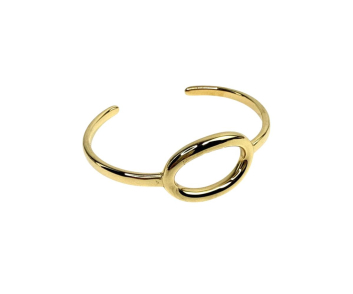 PULSERA ACERO ABIERTA OVALO