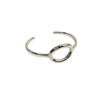PULSERA ACERO ABIERTA OVALO