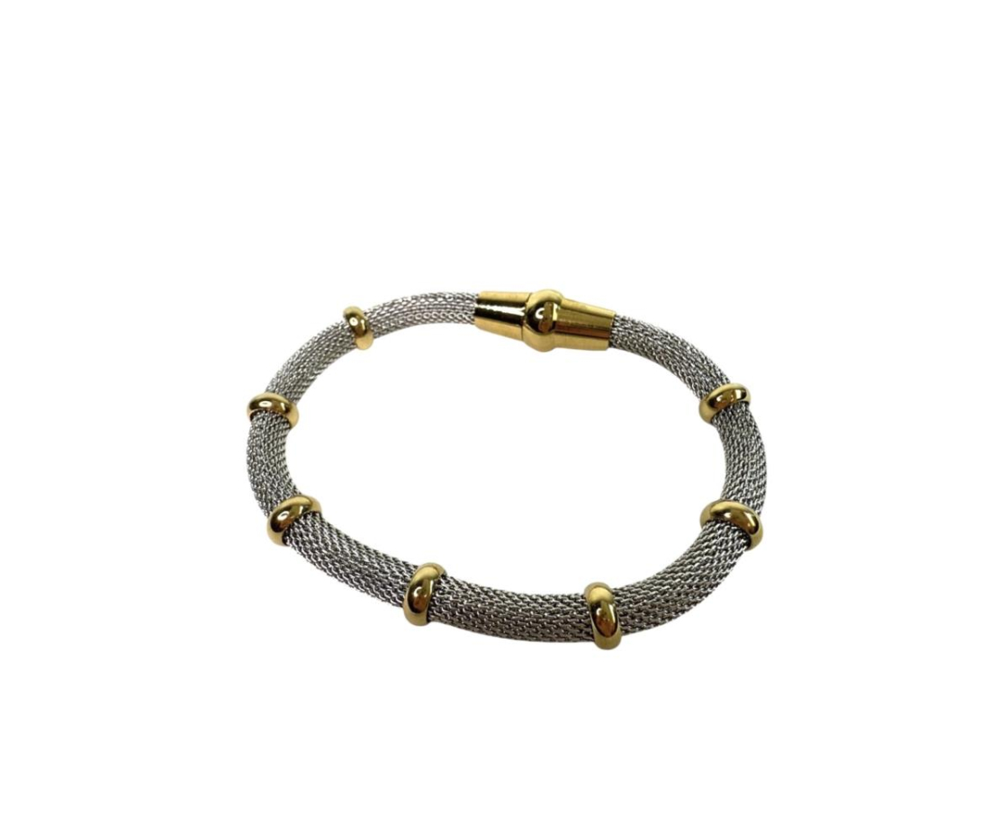PULSERA ACERO CORDON