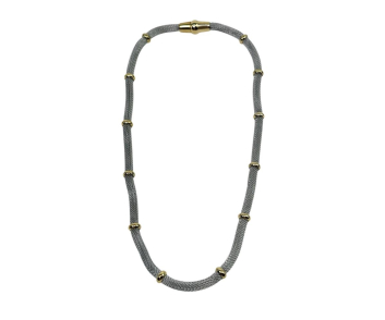 COLLAR ACERO CORTO CORDON