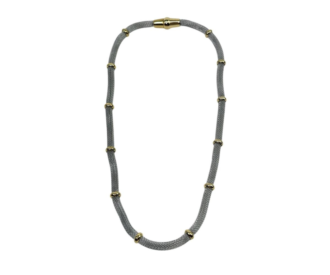 COLLAR ACERO CORTO CORDON