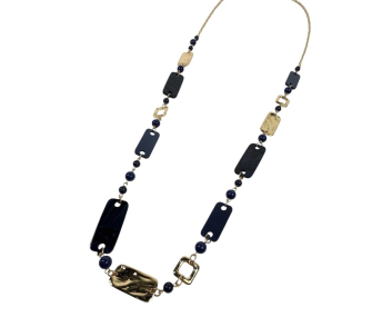 COLLAR LARGO PIEZAS RECTANGULARES