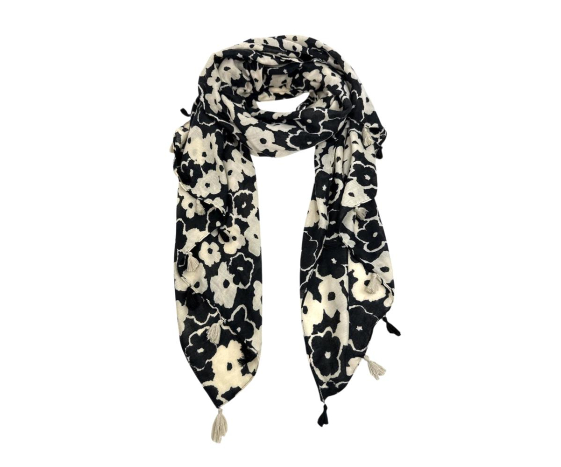 FOULARD ESTAMPADO FLORES PEQUEÑAS