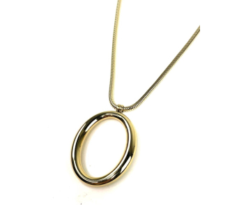 COLLAR ACERO PIEZA OVALADA