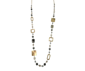 COLLAR LARGO METAL Y PIED COMB