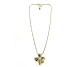 COLLAR ACERO FLOR PERLA