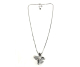 COLLAR ACERO FLOR PERLA