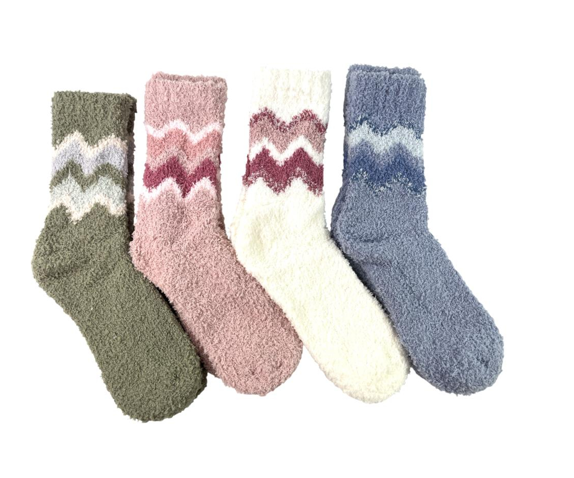 PACK 4 CALCETINES SUELA ZIG ZAG