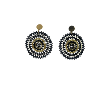 PENDIENTE REDONDO PIEDRAS