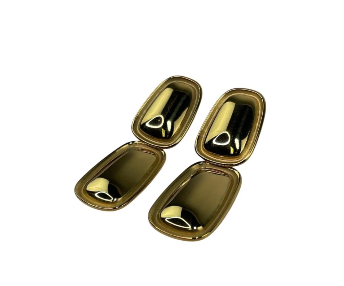 PENDIENTE ACERO 2 RECTANGULOS