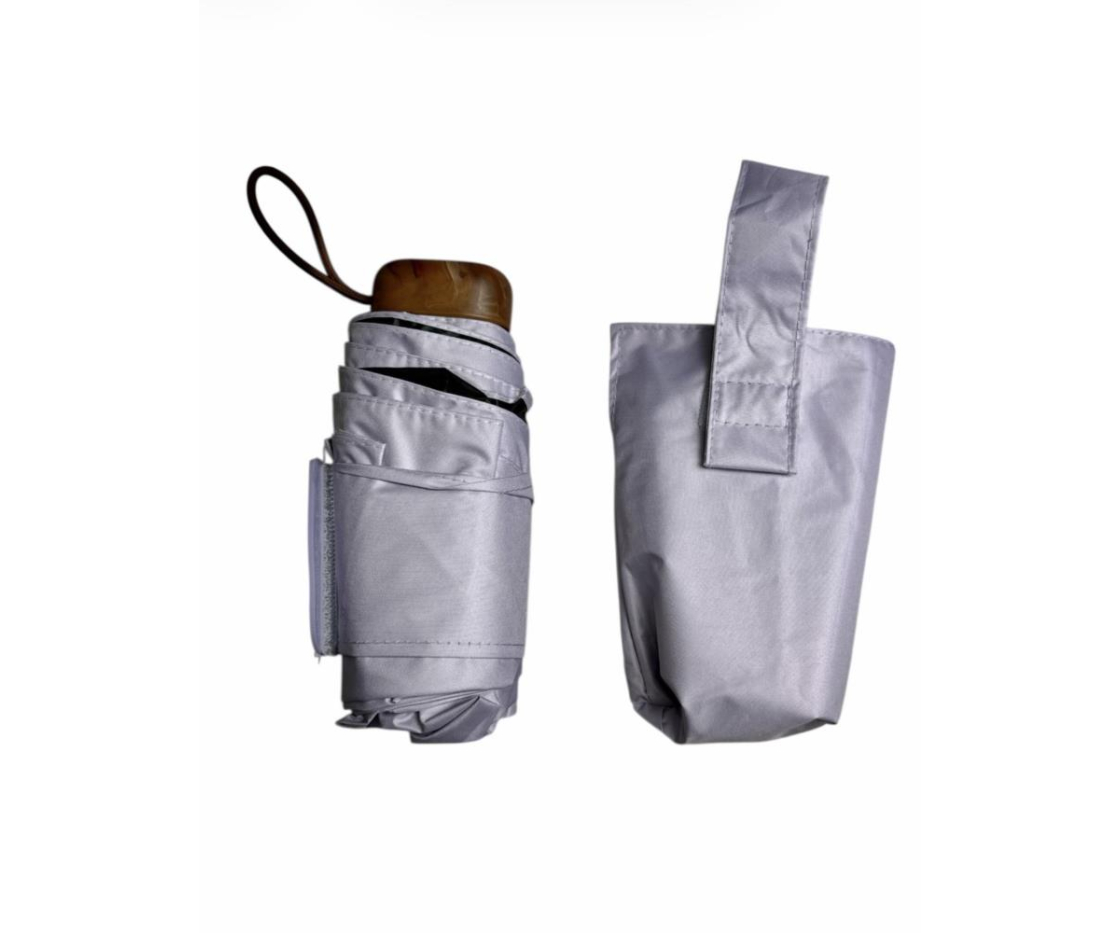 PARAGUAS PLEGABLE LISO BOLSO