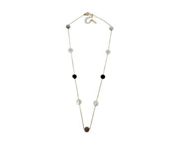 COLLAR ACERO PERLA PLANA