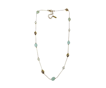 COLLAR COMBINADO PERLA Y TURQUESA