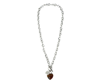 COLLAR ACERO CADENA CORAZON