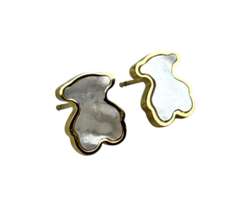 PEMDIENTE ACERO OSO NACAR