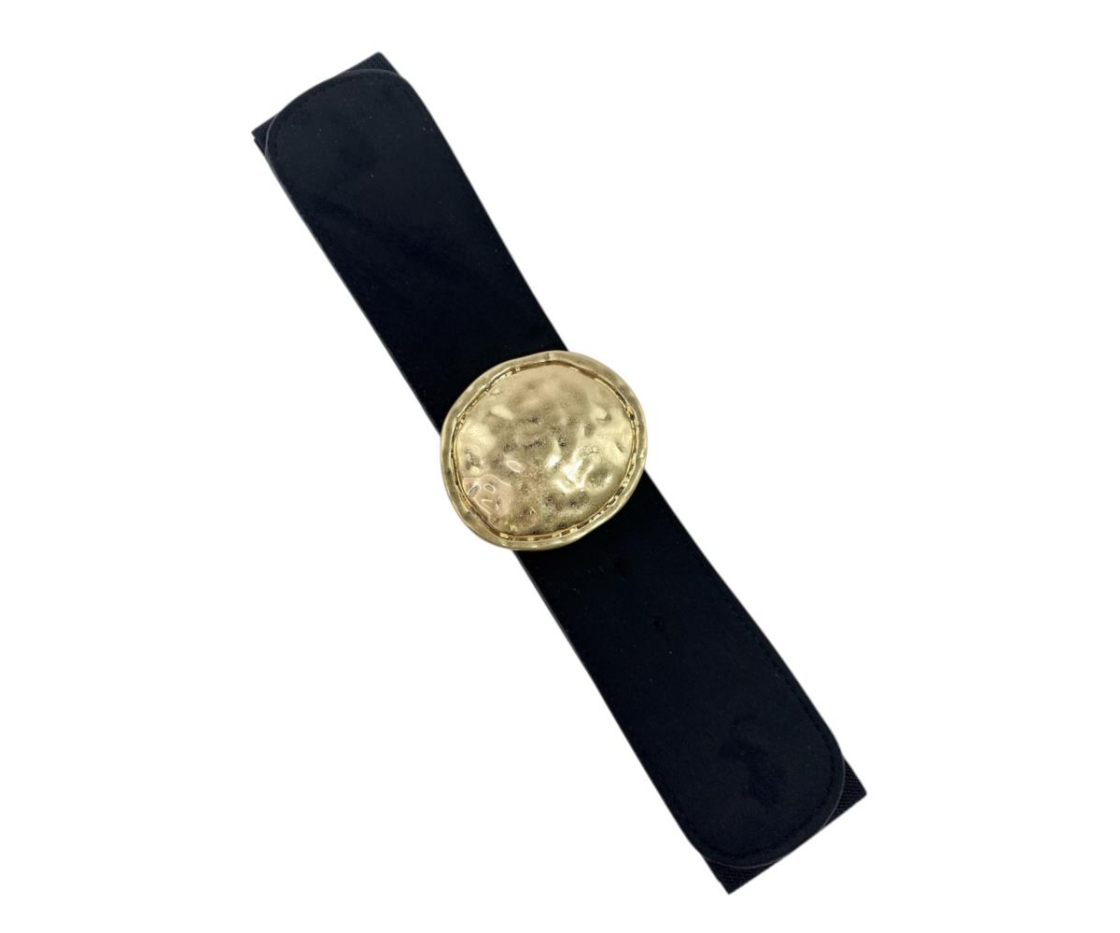 CINTURON GOMA CON CHAPON CENTRAL REDONDO