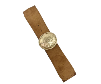 CINTURON GOMA CON CHAPON CENTRAL REDONDO