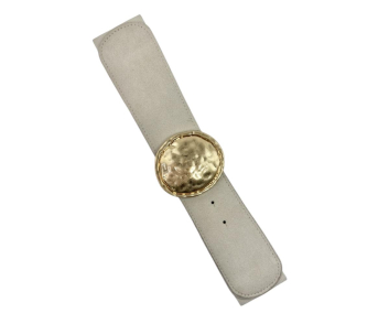 CINTURON GOMA CON CHAPON CENTRAL REDONDO