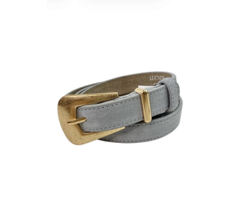 CINTURON DE PIEL HEBILLA DORADA ANTELINA