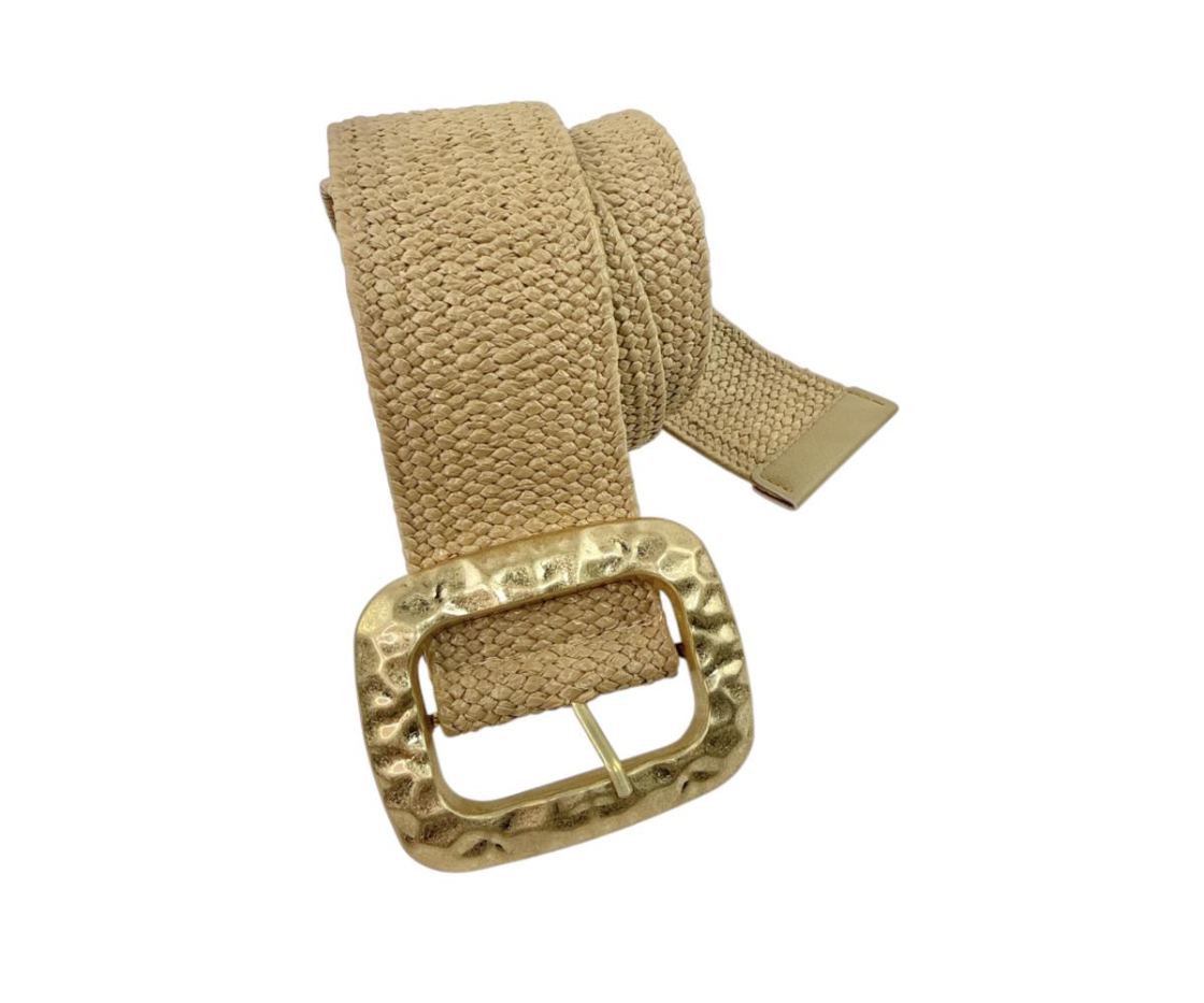 CINTURON RAFIA HEBILLA RECTANGULAR