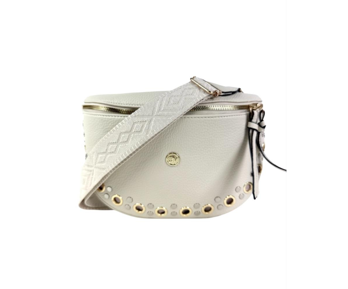 BANDOLERA CON OJALES BICOLOR