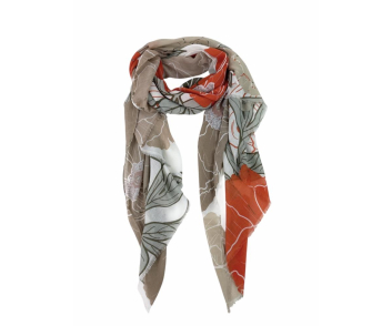 FOULARD FLOR GIGANTE CENTRAL