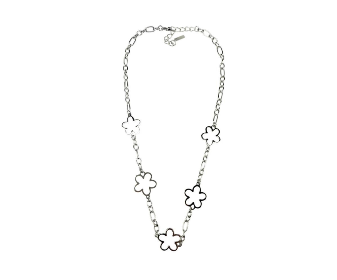COLLAR ACERO FLOR